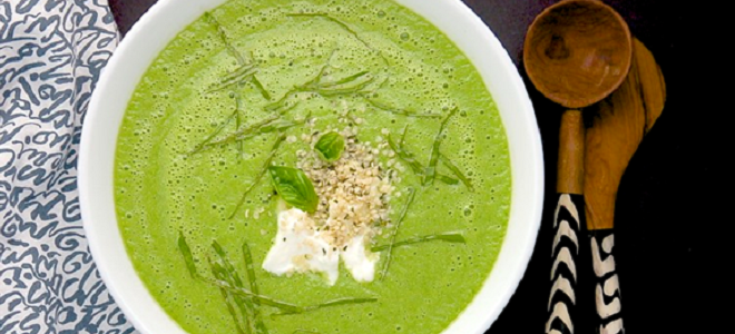 Green Summer Soup Featured green soup recipe