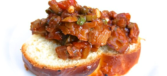 Eggplant Caponata Featured eggplant caponata