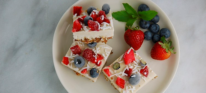 red white and blue cheesecake