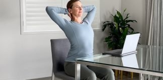 Simple Seated Stretches for Upper Back and Shoulder Relief DIY 03a